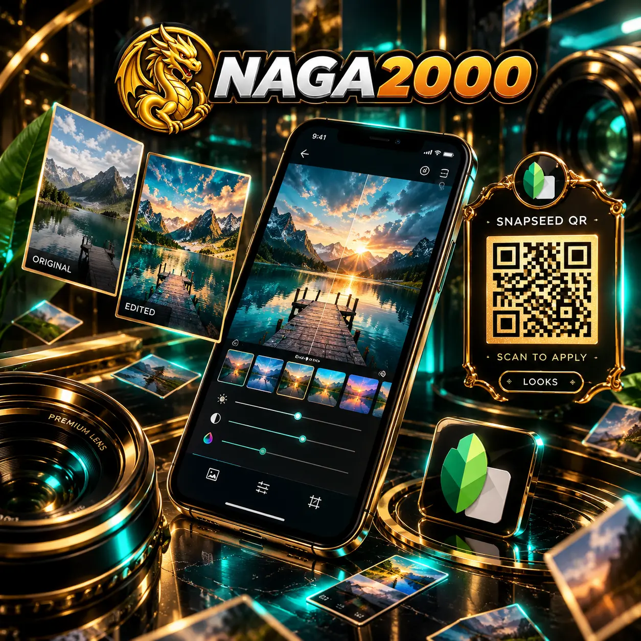 NAGA2000 X Snapseed QR Code: Explore Snapseed QR Codes HD 4K untuk Hasil Edit Foto Lebih Tajam